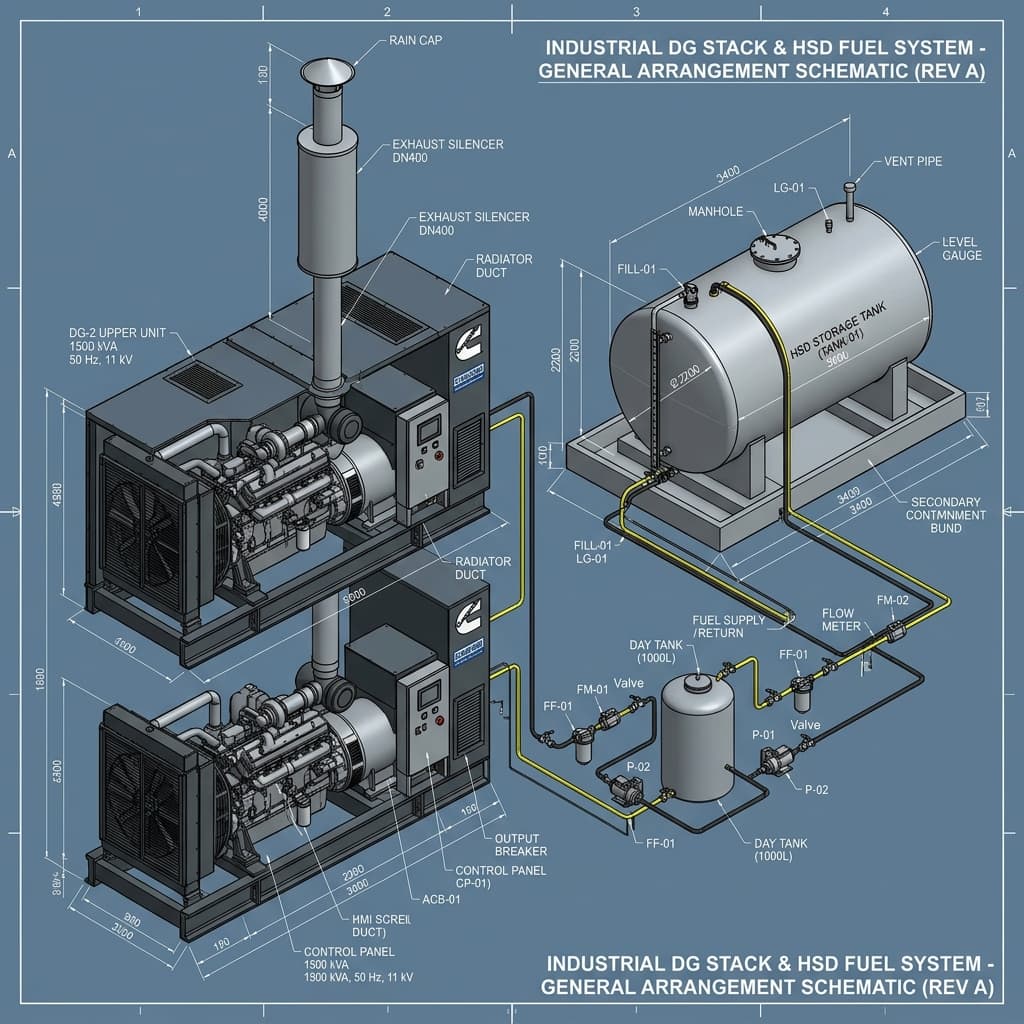 DG Stack & HSD Tank System